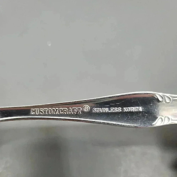 Flatware Stainless Steel Korea Letter "H" Engraved On Handle - Picture 5 of 13